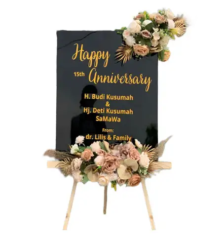 Papan Bunga Akrilik Wunung