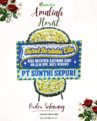 Papan Bunga Duka di Wunung